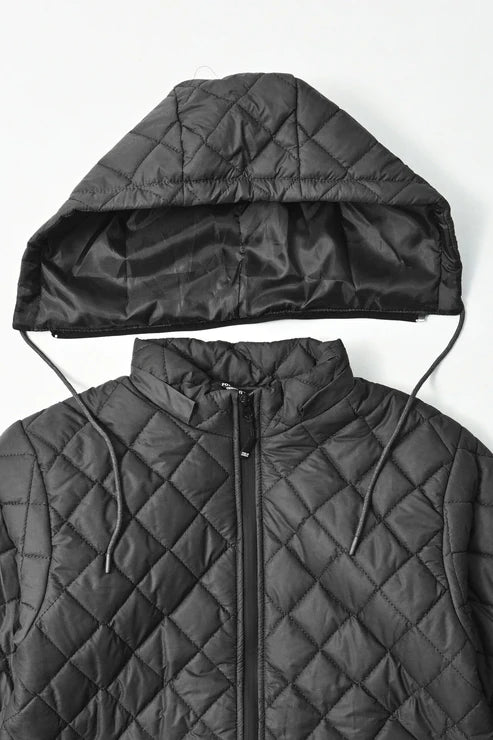 Polo Republica Men's Hooded Quilted Puffer Jacket