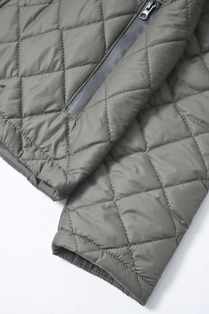 Polo Republica Men's Hooded Quilted Puffer Jacket