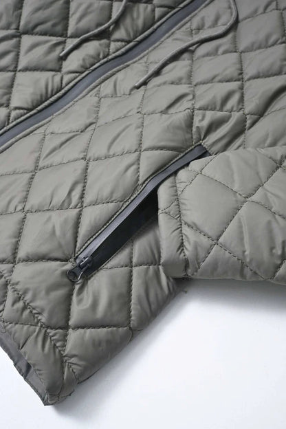 Polo Republica Men's Hooded Quilted Puffer Jacket