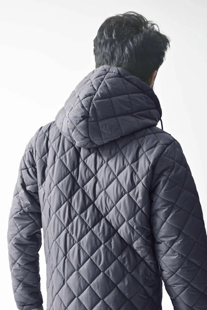 Polo Republica Men's Hooded Quilted Puffer Jacket